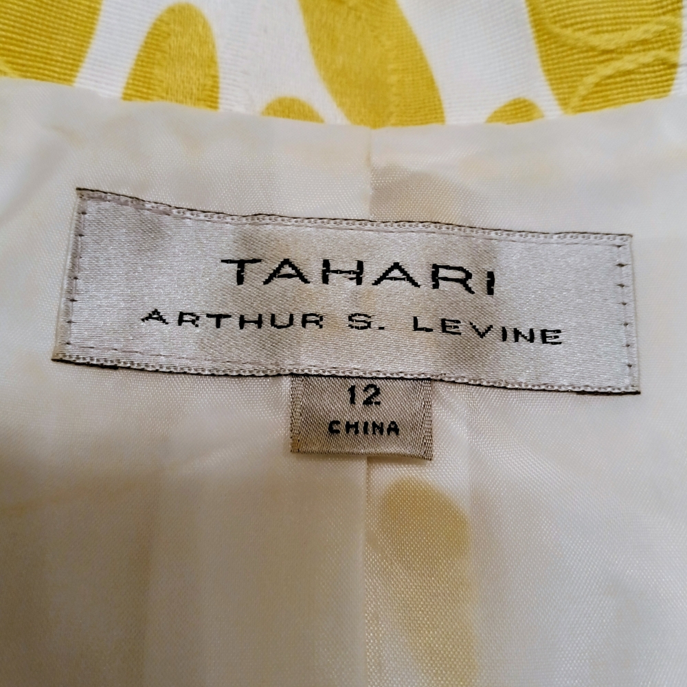 Yellow And White Patterned Blazer - image 3